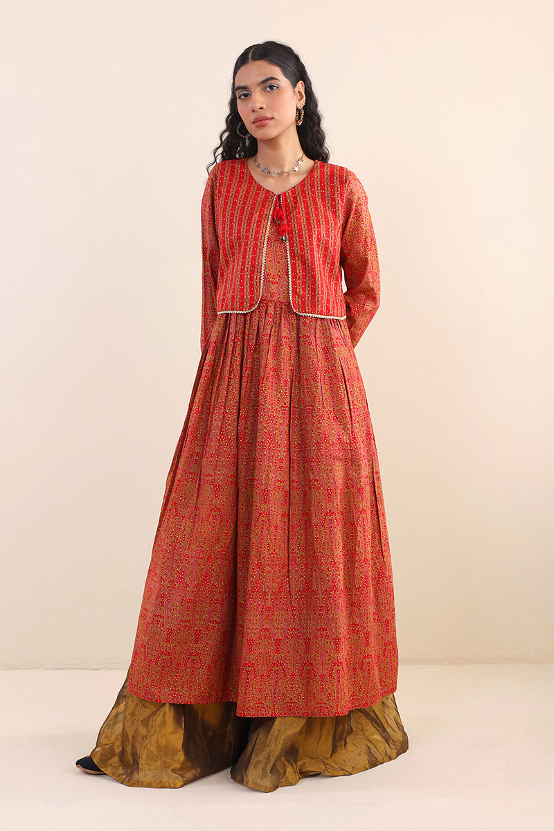 Generation - Sumba Dress - Maroon - Lawn - 1 Piece