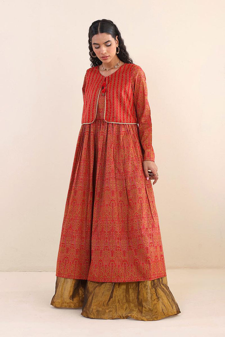 Generation - Sumba Dress - Maroon - Lawn - 1 Piece