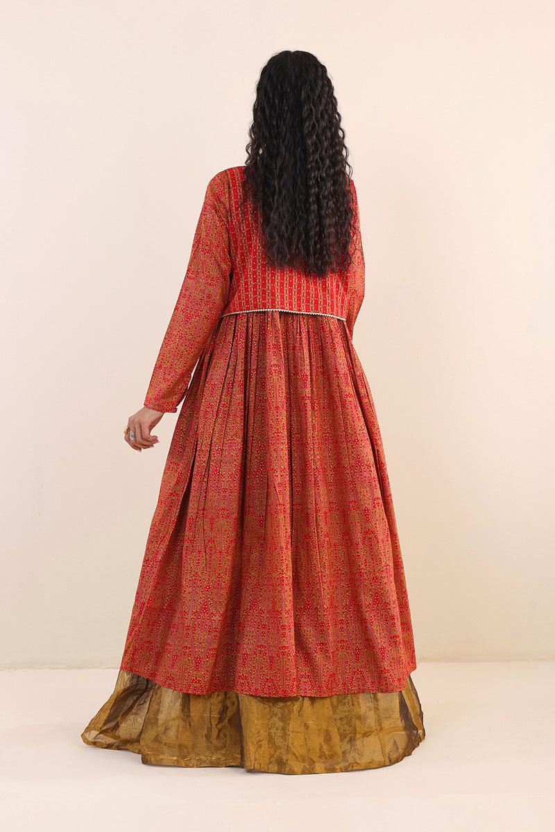 Generation - Sumba Dress - Maroon - Lawn - 1 Piece