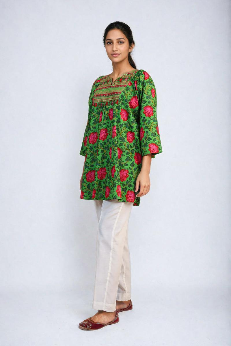 Generation - Afghani Top - Green - Lawn - 1 Piece