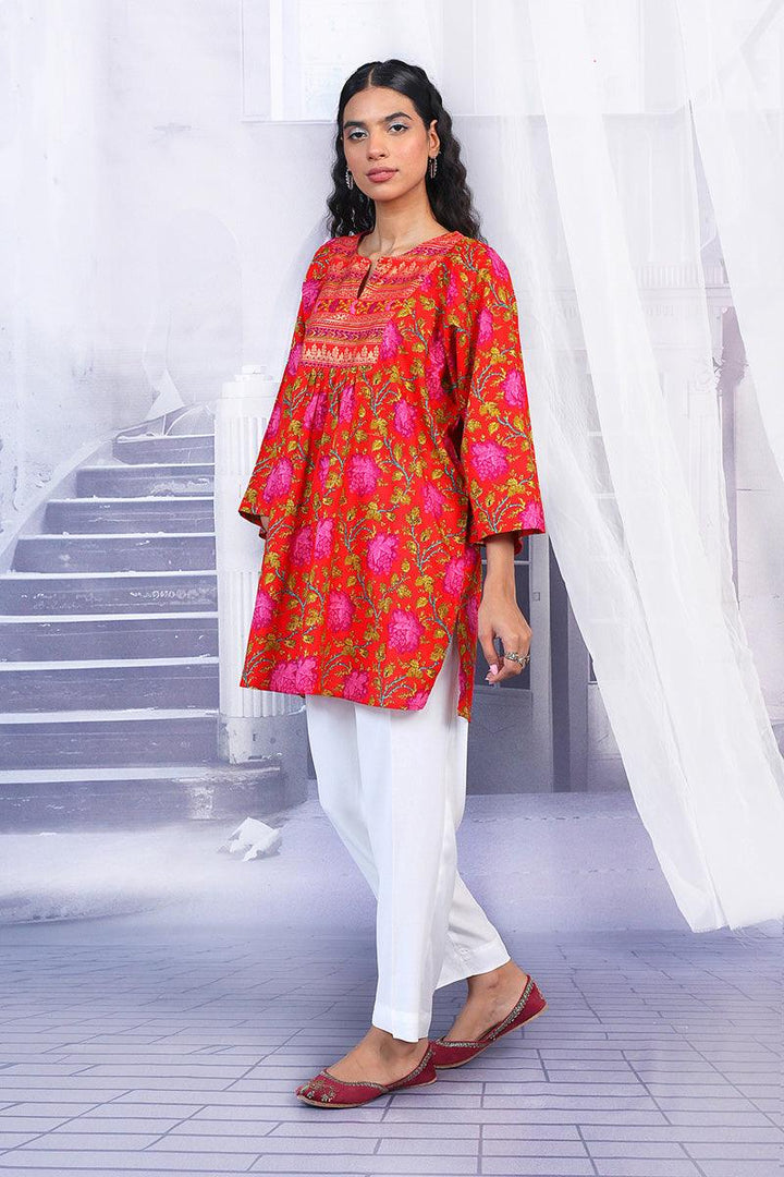 Generation - Afghani Top - Red - Lawn - 1 Piece