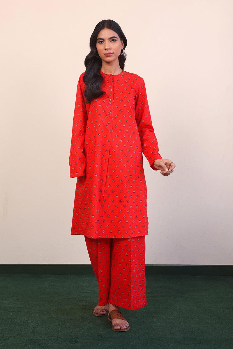 Generation - 2- Piece Afghani - Red - Lawn