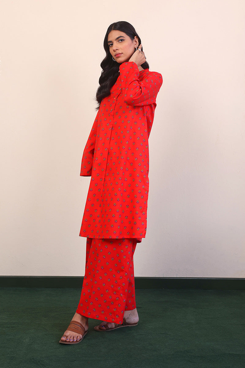 Generation - 2- Piece Afghani - Red - Lawn