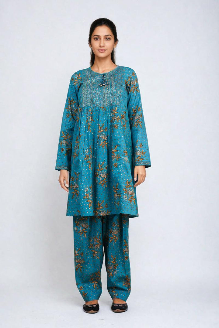 Generation - Muqaish 2-Piece Set - Ferozi - Lawn