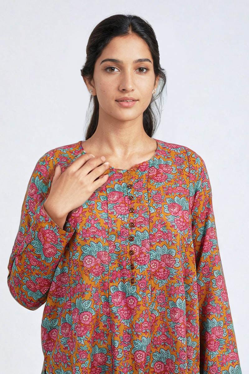 Generartion - Rumaal Printed Set - 2 Piece - Sea Green - Lawn