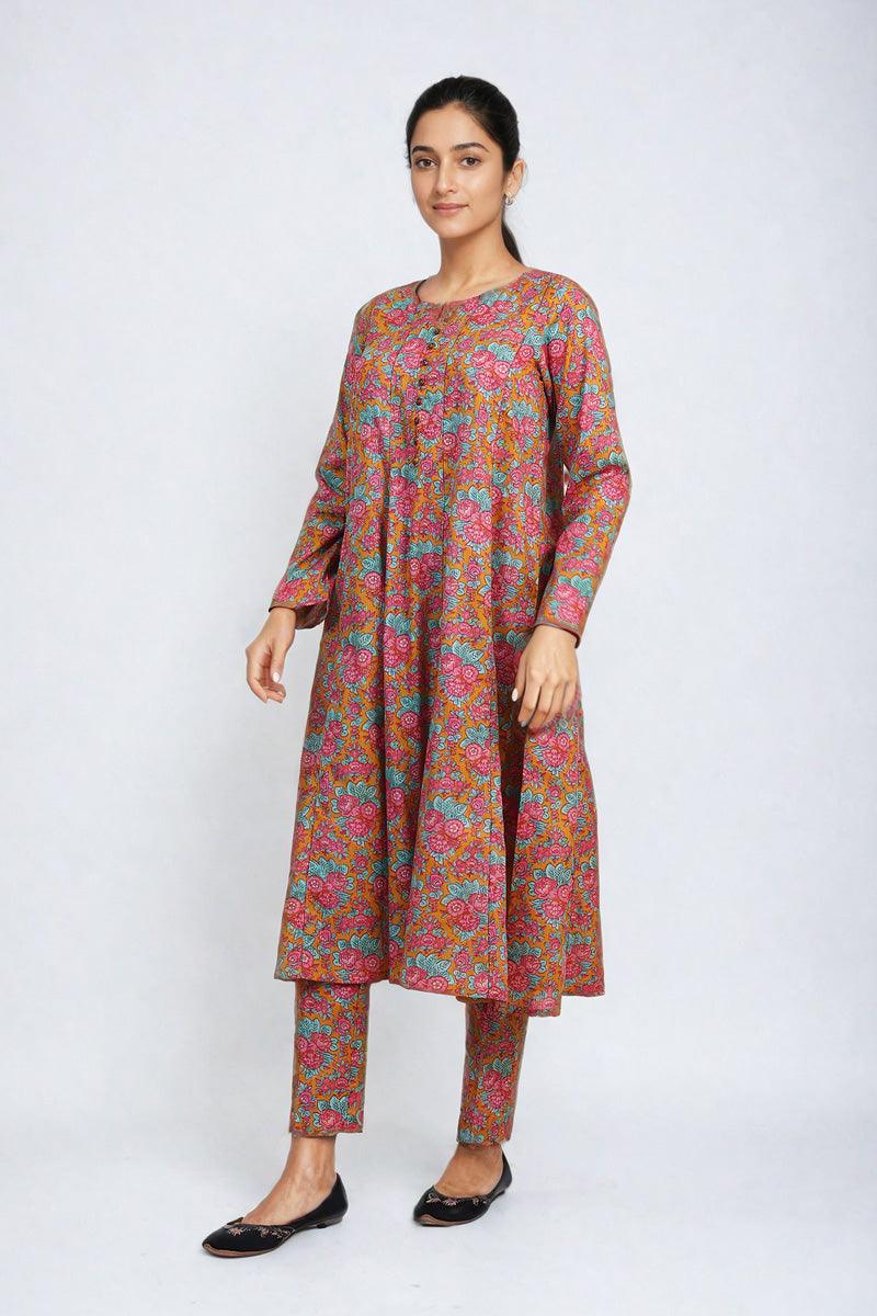 Generartion - Rumaal Printed Set - 2 Piece - Sea Green - Lawn