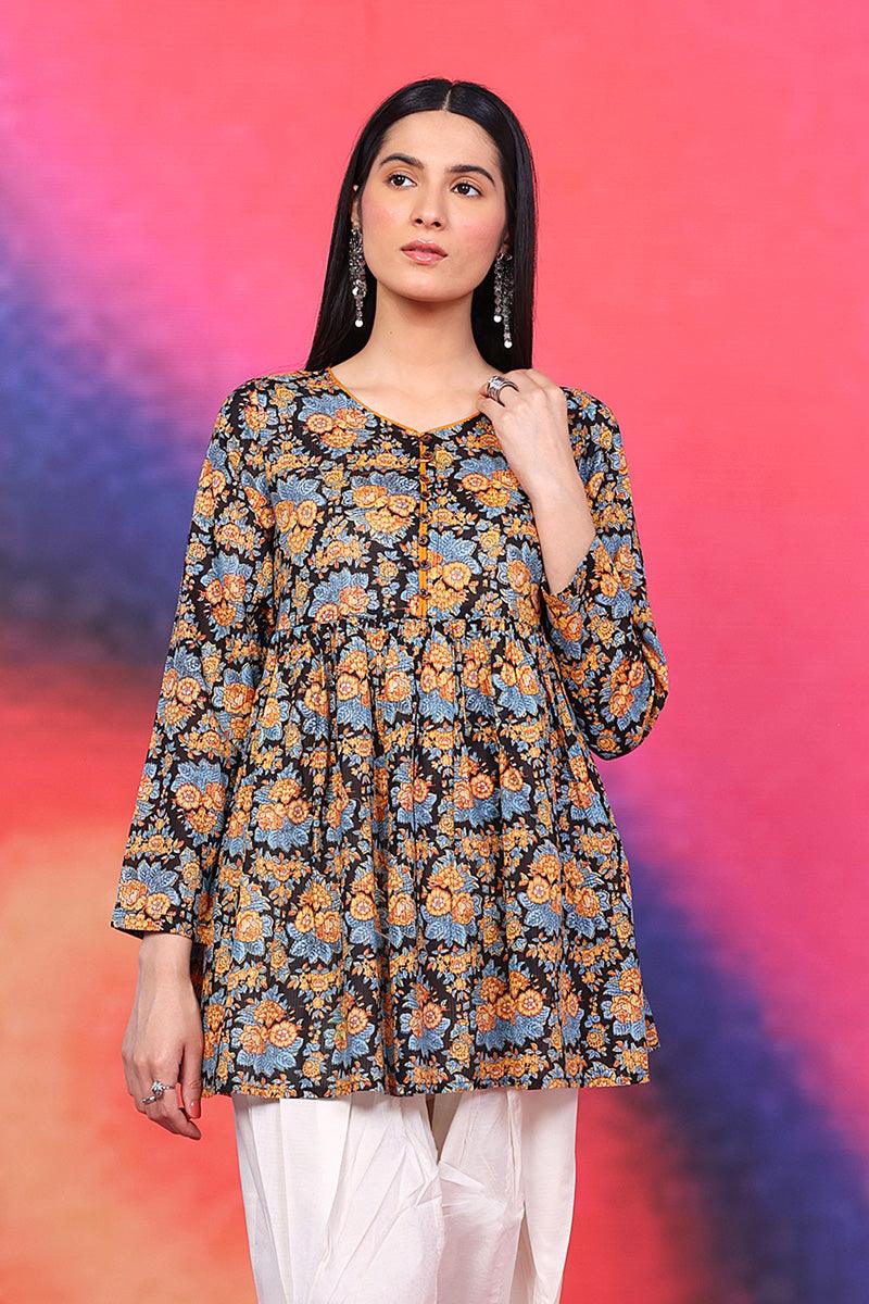 Generation - Summer Peplum - Black - Lawn - 1 Piece