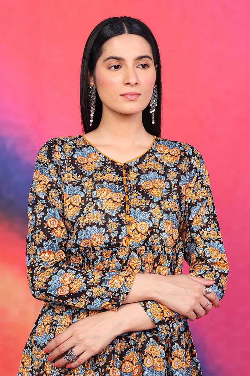 Generation - Summer Peplum - Black - Lawn - 1 Piece