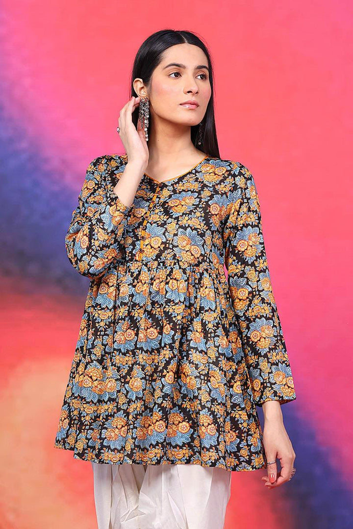 Generation - Summer Peplum - Black - Lawn - 1 Piece