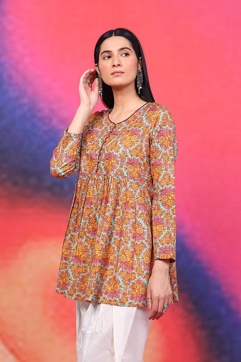 Generation - Rumal Peplum - Sea Green - Lawn - 1 Piece