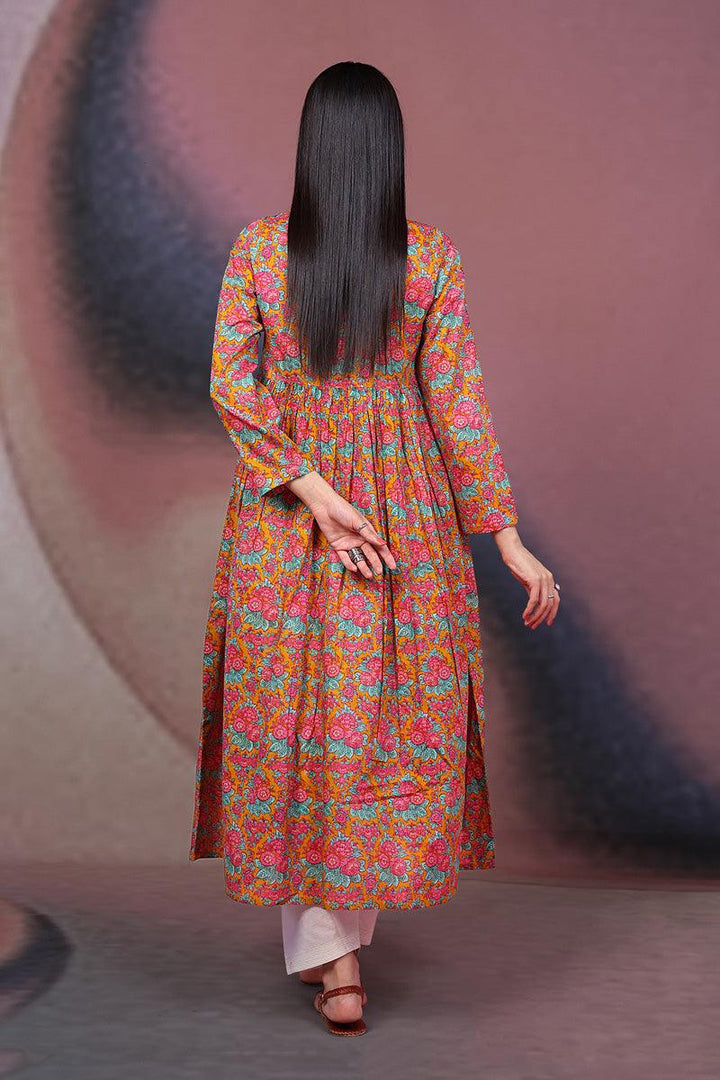 Generation - Summer Dress - Orange - Lawn - 1 Piece
