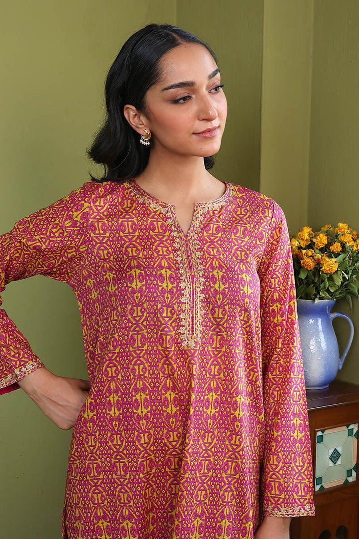 Generation - Jamdani 2-Piece Suit - Yellow - Lawn
