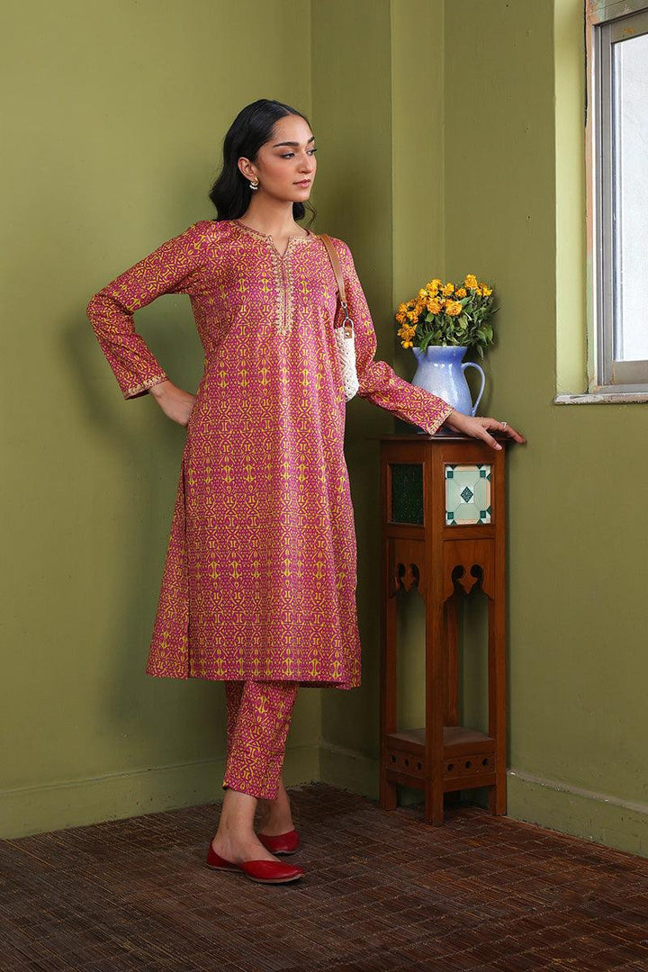 Generation - Jamdani 2-Piece Suit - Yellow - Lawn