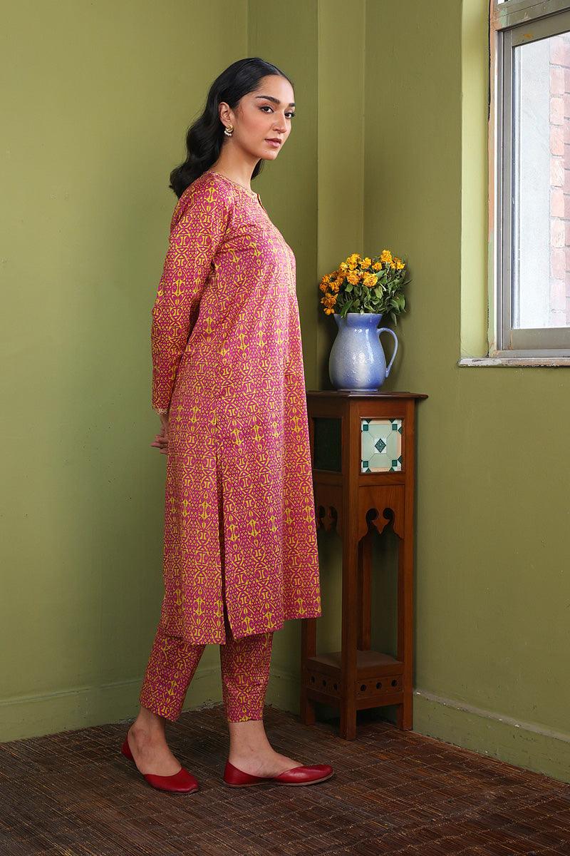 Generation - Jamdani 2-Piece Suit - Yellow - Lawn