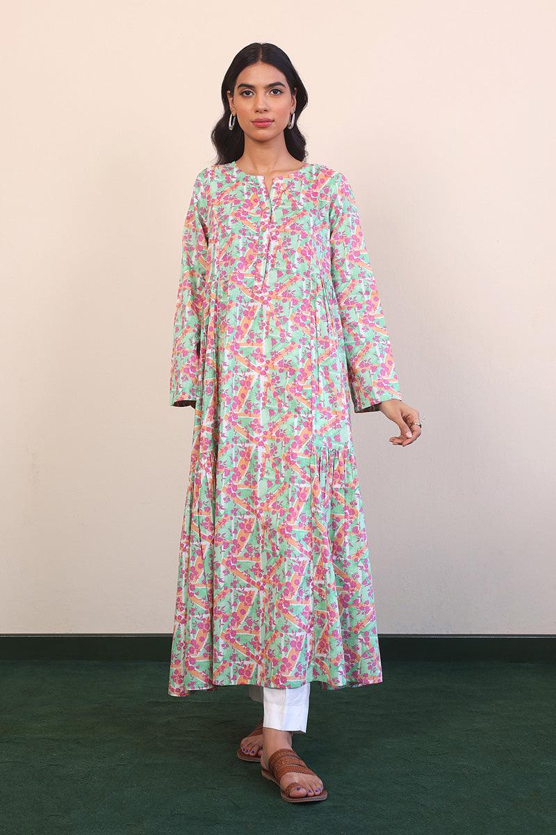 Generation - Floret Dress - Blue - Lawn - 1 Piece