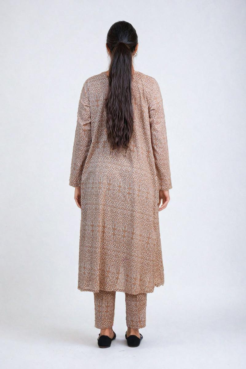 Generation - Jamdani Printed Set - Beige - Lawn - 2 Piece