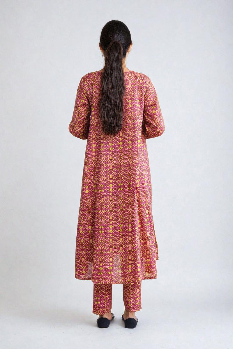 Generation - Jamdani Printed Set - Pink - Lawn - 2 Piece