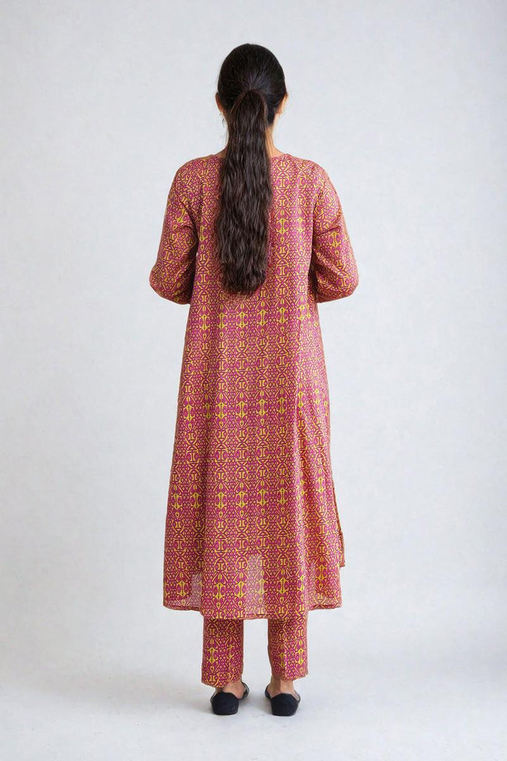 Generation - Jamdani Printed Set - Pink - Lawn - 2 Piece