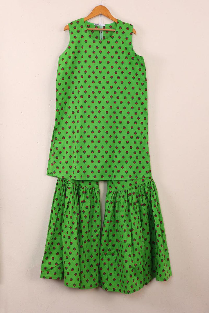 Generation - Afghani Sleeveless Set - Green - Lawn - 2 Piece