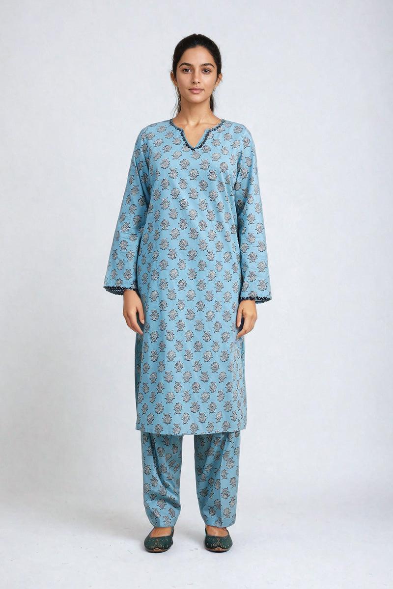 Generation - Sarasa 2-Piece Suit - Sky Blue - Lawn