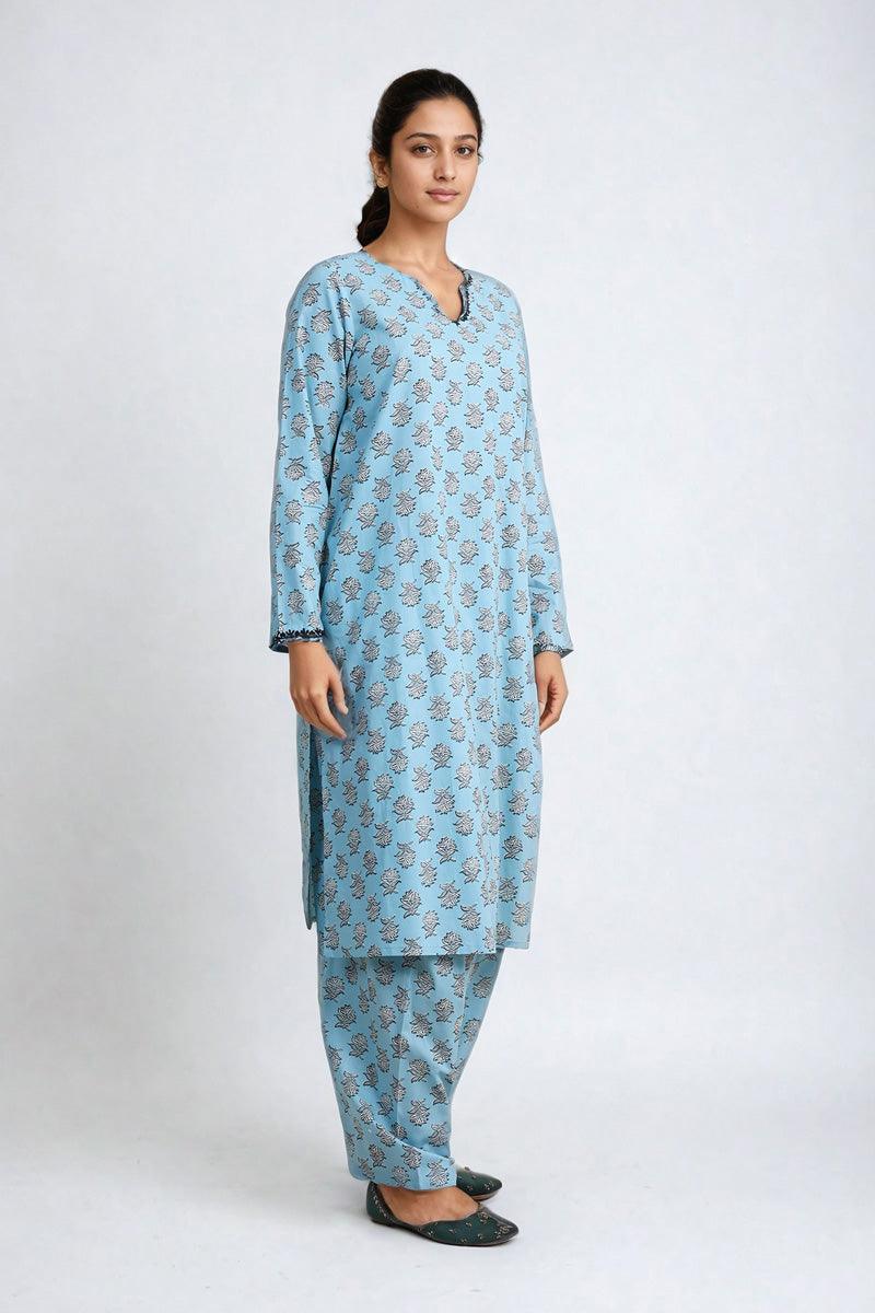 Generation - Sarasa 2-Piece Suit - Sky Blue - Lawn
