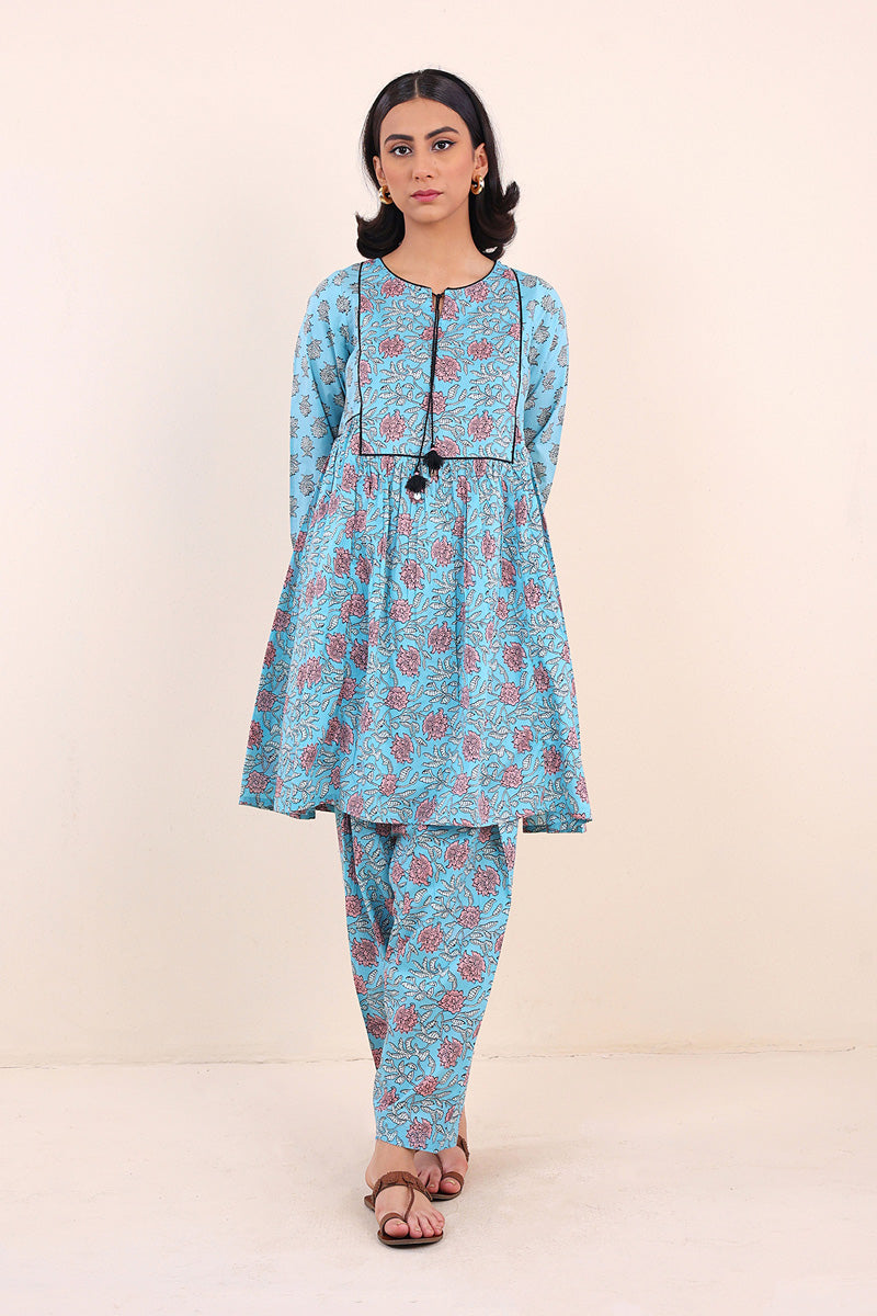 Generation - Sarasa Set - Sky Blue - Lawn - 2 Piece