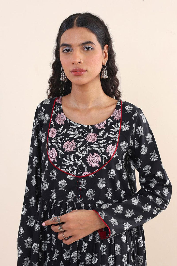 Generation - Sarasa Flared Dress - Black - Lawn - 1 Piece