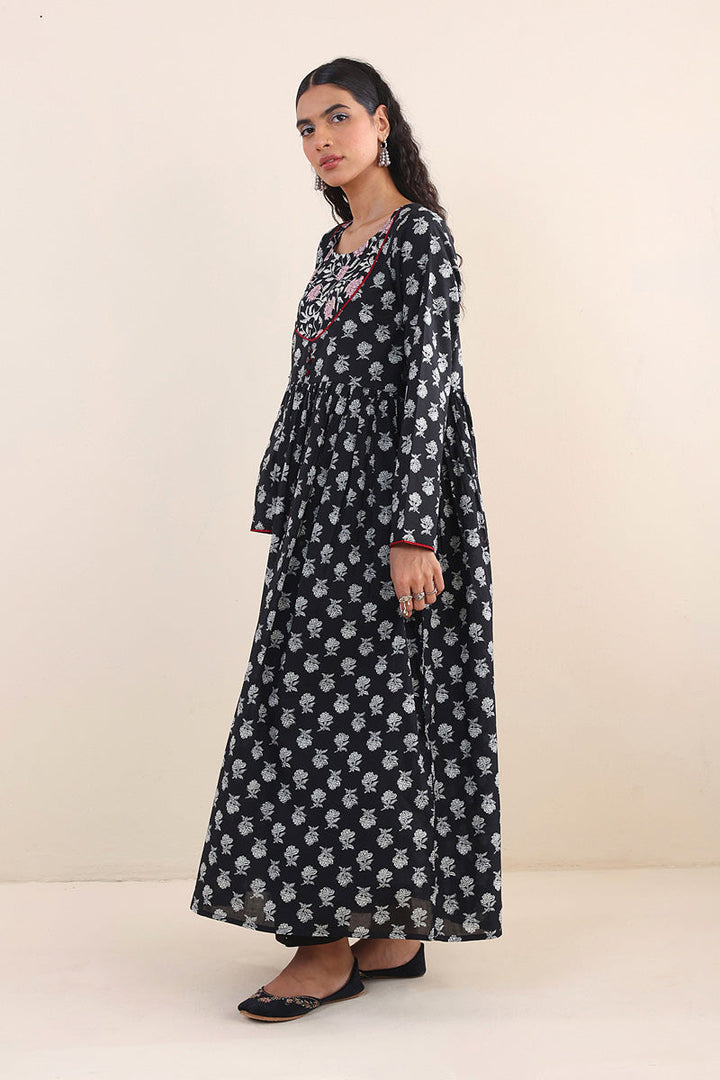 Generation - Sarasa Flared Dress - Black - Lawn - 1 Piece