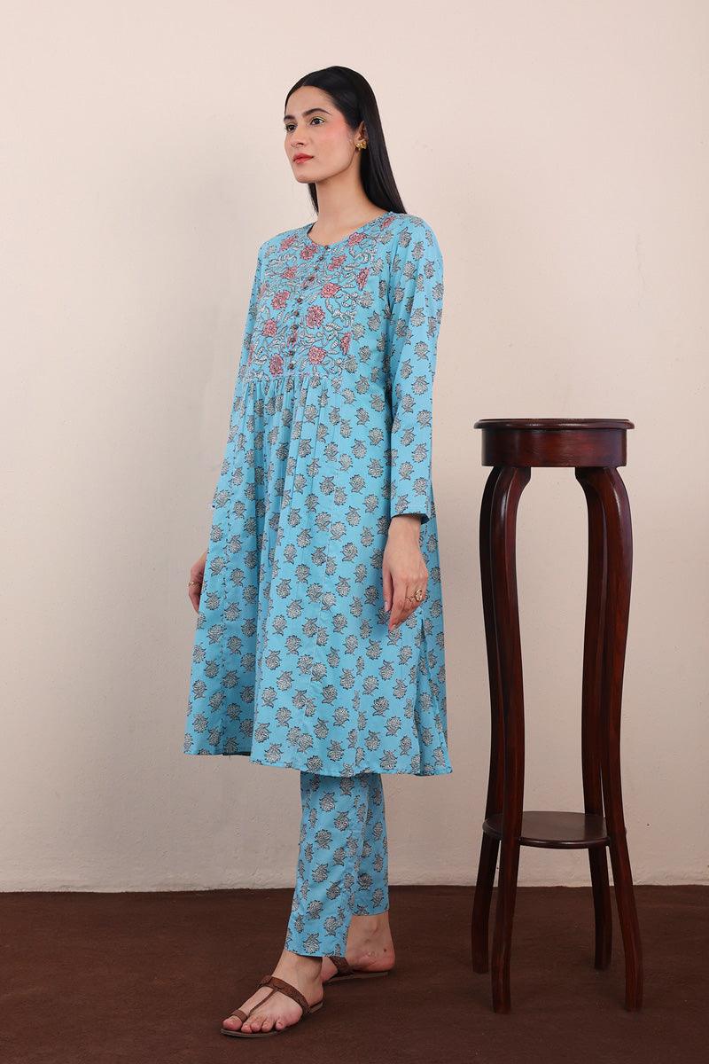Generation - Sarasa Set - Sky Blue - Lawn - 2 Piece