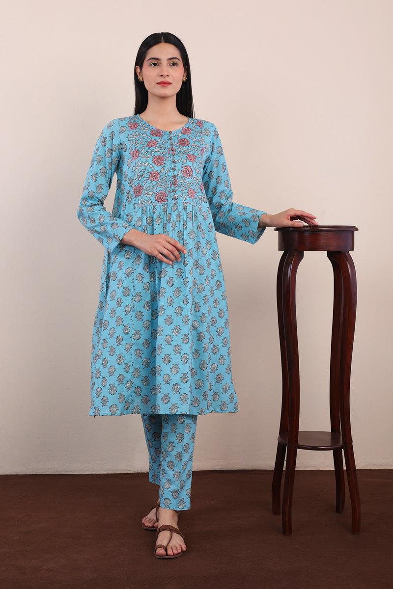 Generation - Sarasa Set - Sky Blue - Lawn - 2 Piece