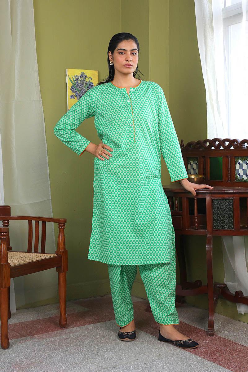 Generation - Lakeer 2-Piece Suit - Cotton - Green