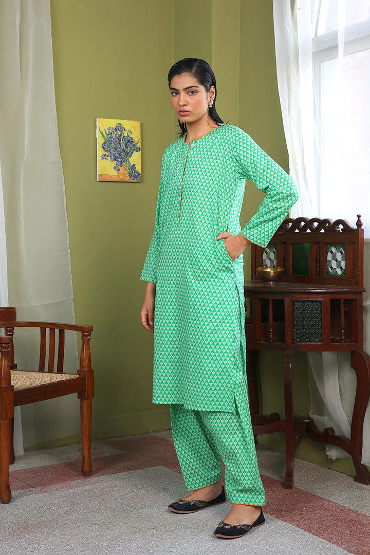 Generation - Lakeer 2-Piece Suit - Cotton - Green
