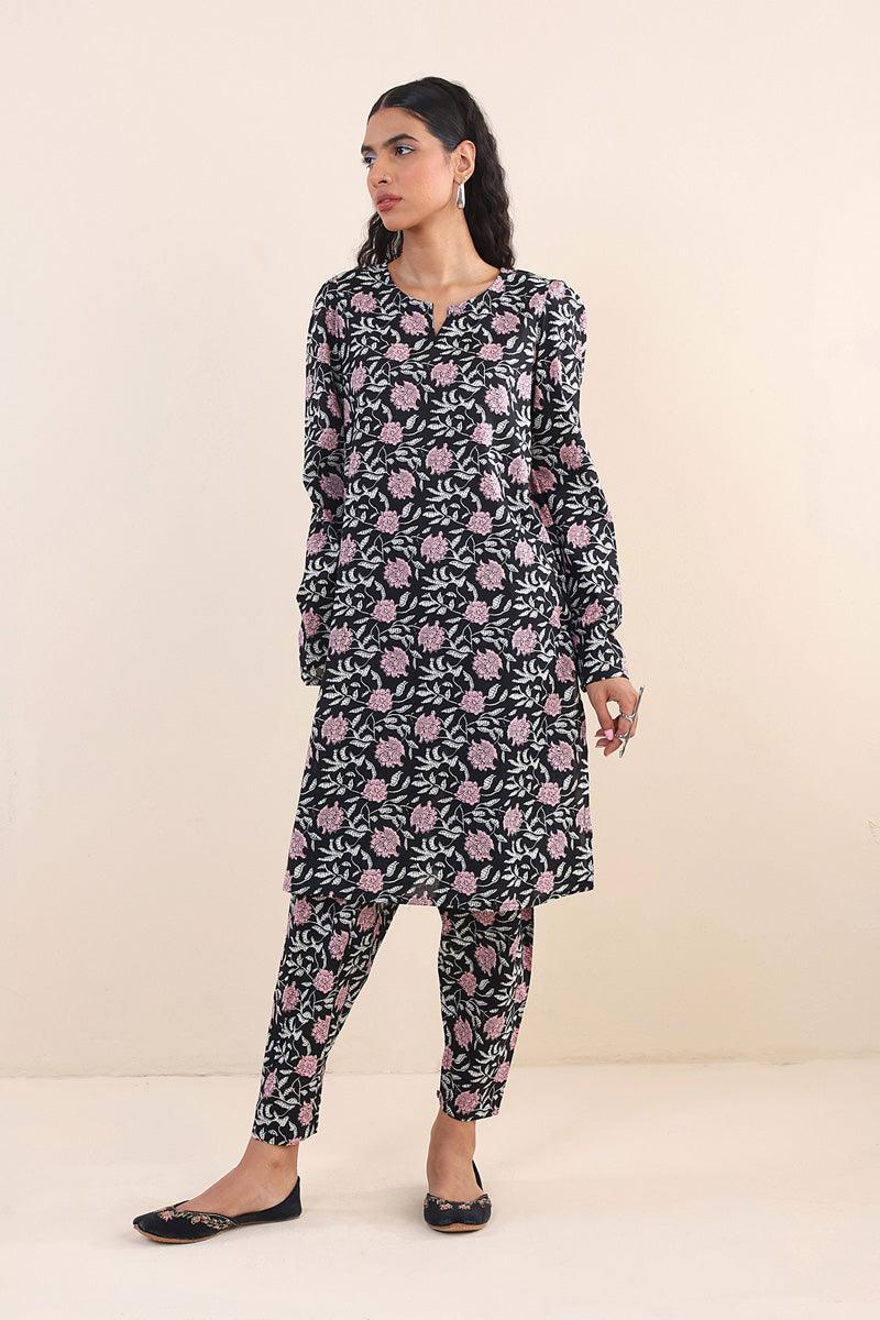 Generation - Sarasa Co-ord Set - Black - Lawn - 2 Piece