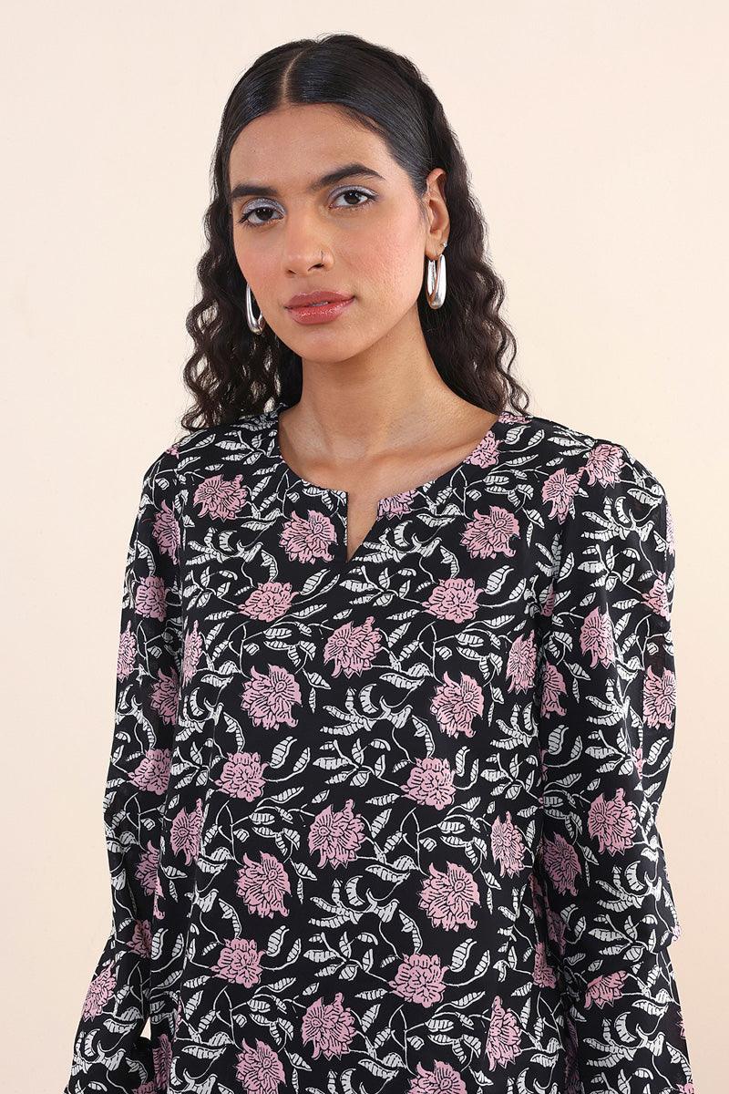 Generation - Sarasa Co-ord Set - Black - Lawn - 2 Piece