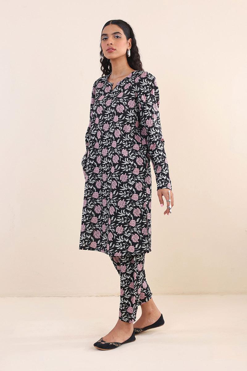 Generation - Sarasa Co-ord Set - Black - Lawn - 2 Piece