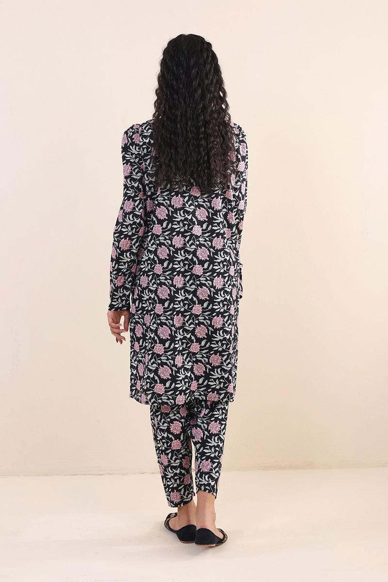Generation - Sarasa Co-ord Set - Black - Lawn - 2 Piece