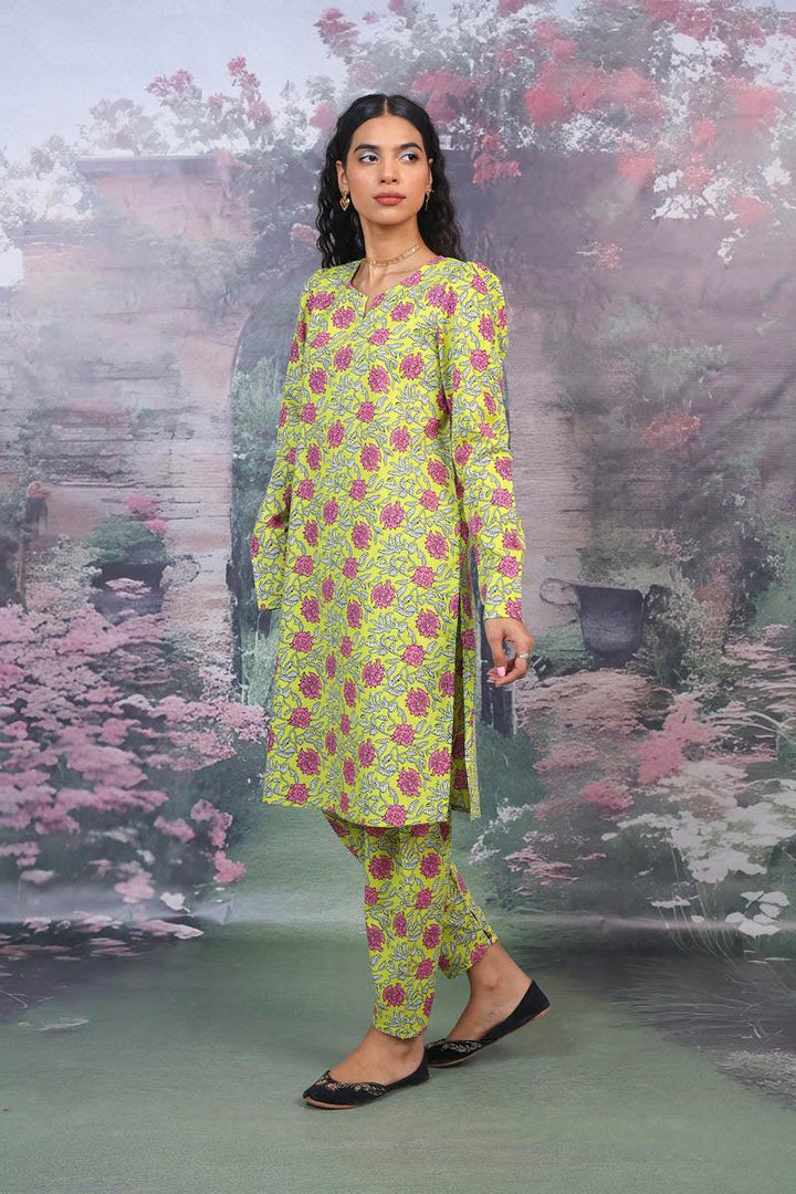 Generation - Sarasa Co-ord Set - Yellow - Lawn - 2 Piece