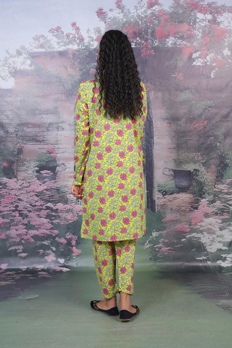 Generation - Sarasa Co-ord Set - Yellow - Lawn - 2 Piece
