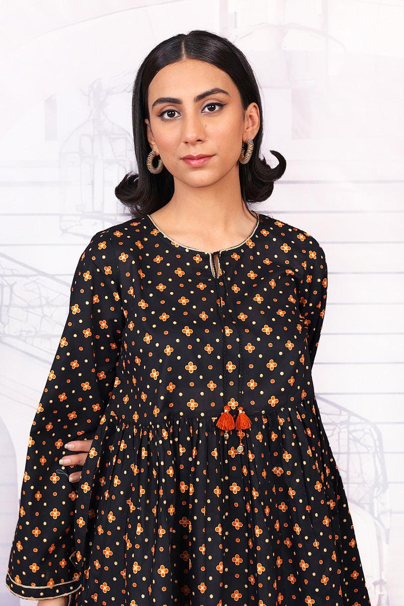 Generartion - Polki Top - 1 Piece - Black - Lawn