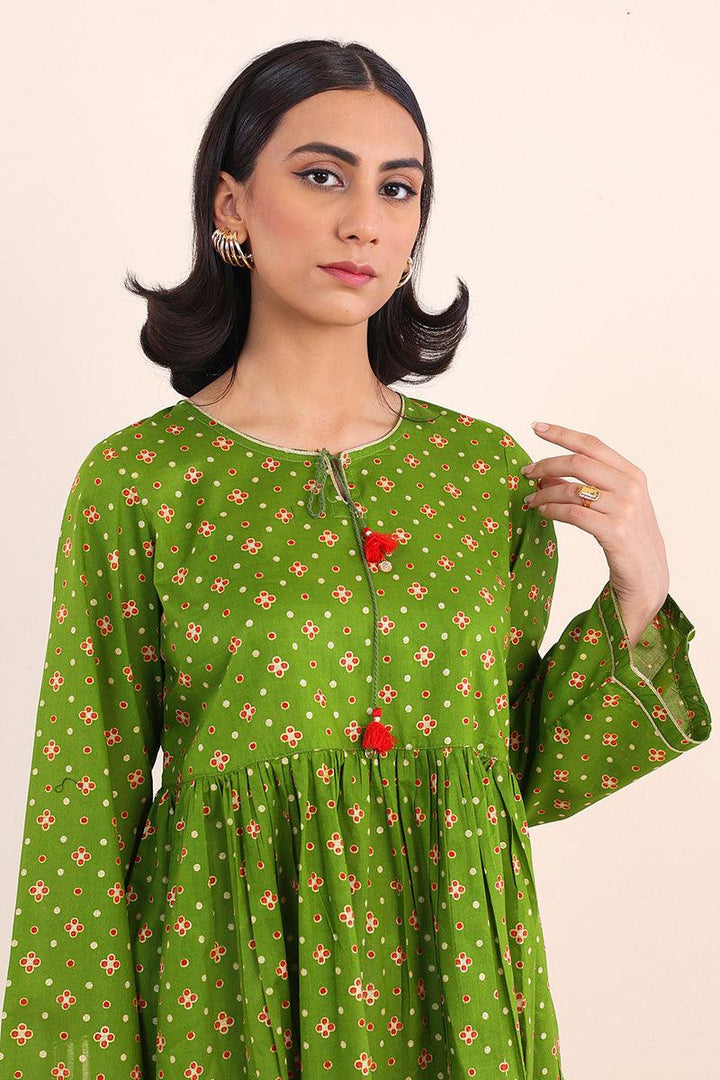 Generartion - Polki Top - 1 Piece - Green - Lawn