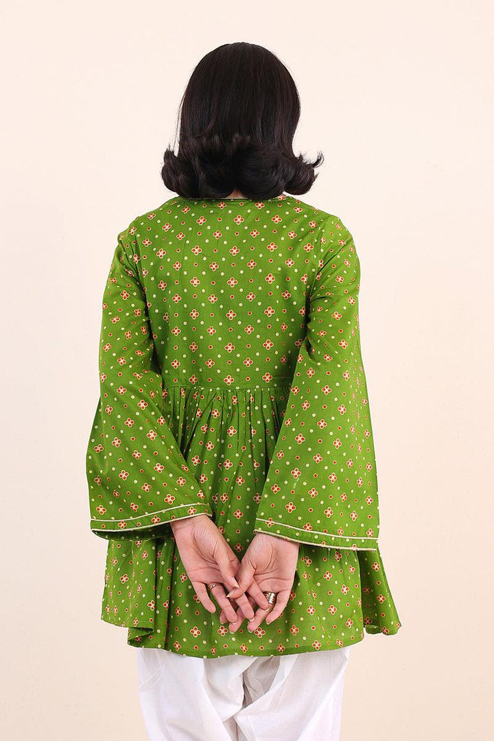 Generartion - Polki Top - 1 Piece - Green - Lawn