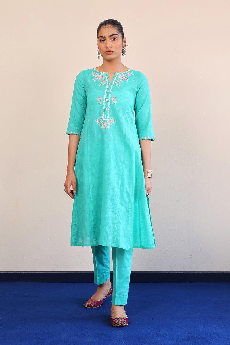 Generation - Sunehri Phool 2-Piece Suit - Green - Lawn