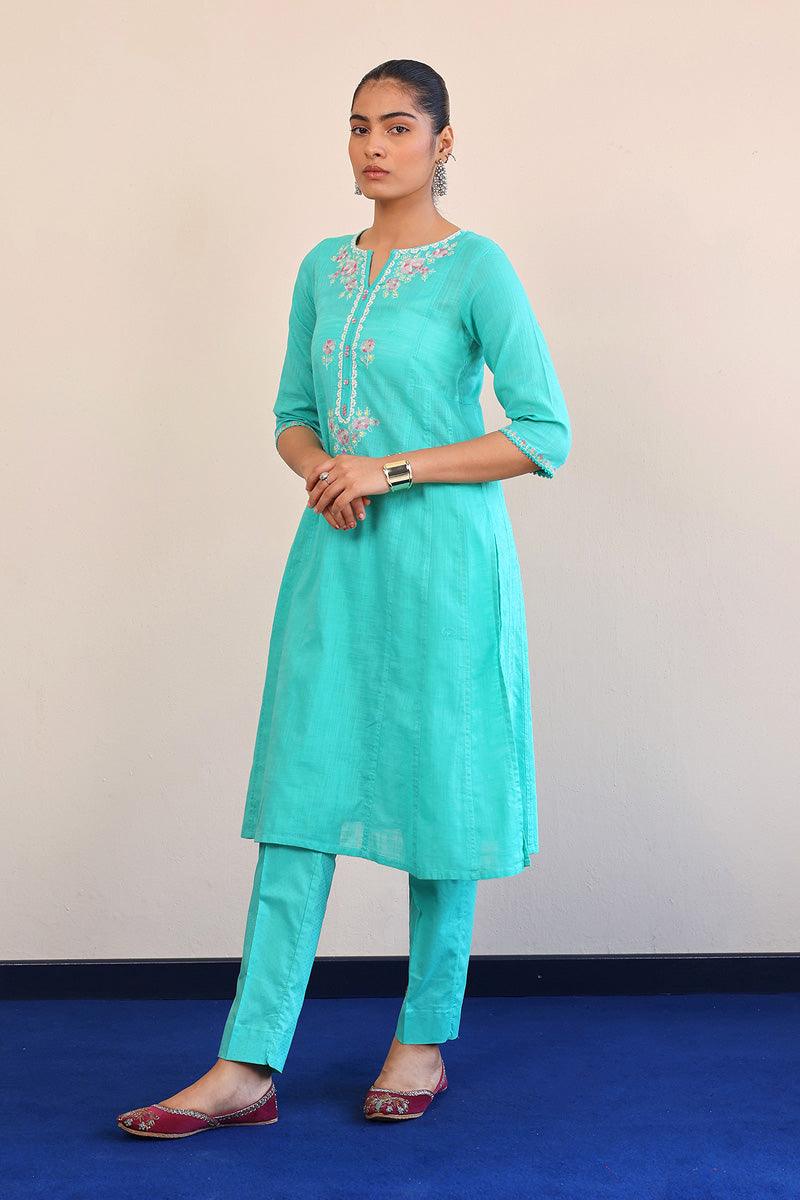 Generation - Sunehri Phool 2-Piece Suit - Green - Lawn