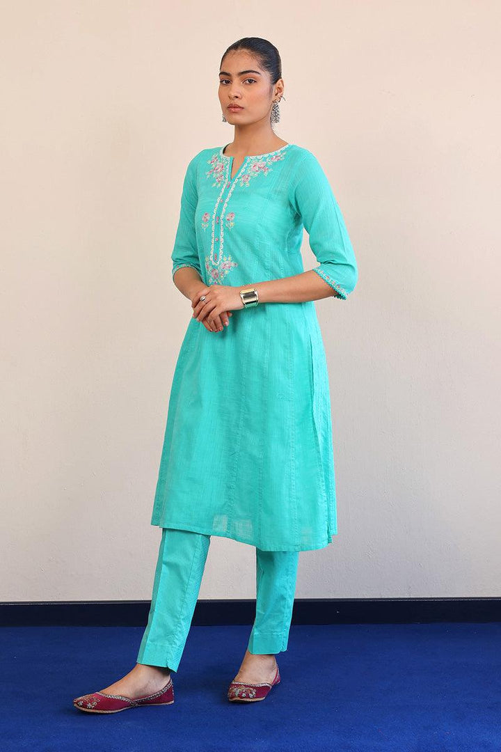 Generation - Sunehri Phool 2-Piece Suit - Green - Lawn
