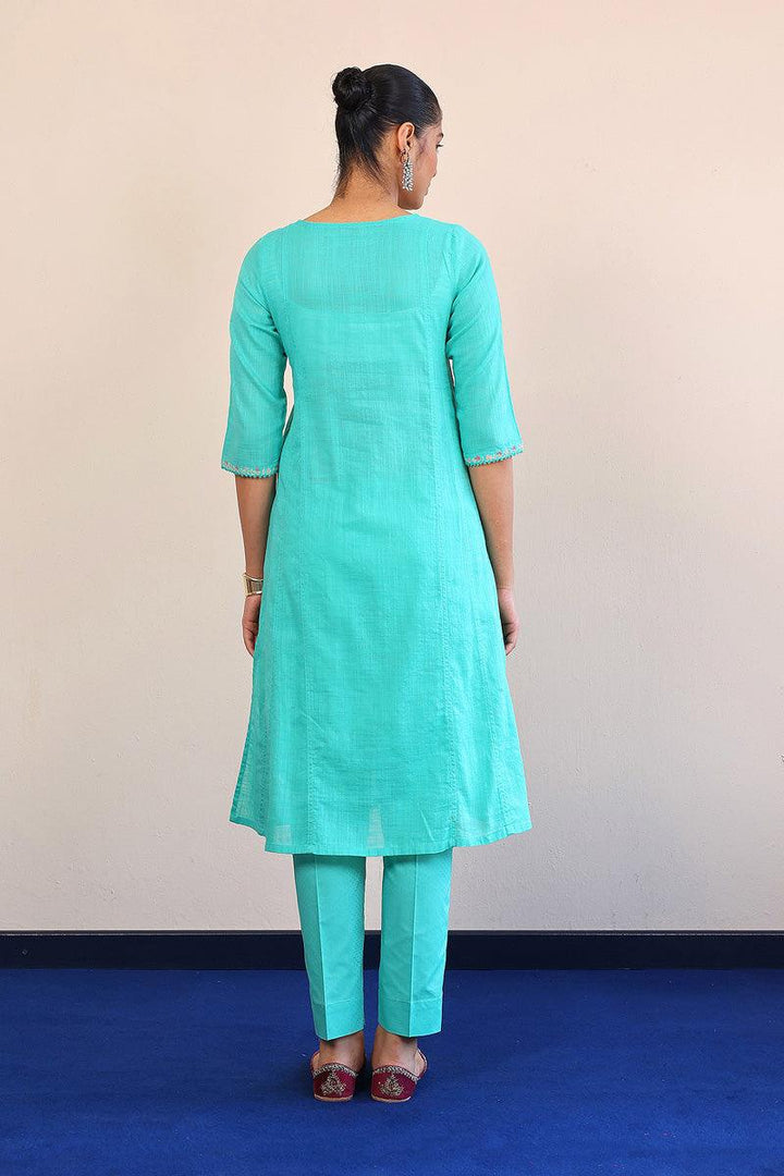 Generation - Sunehri Phool 2-Piece Suit - Green - Lawn