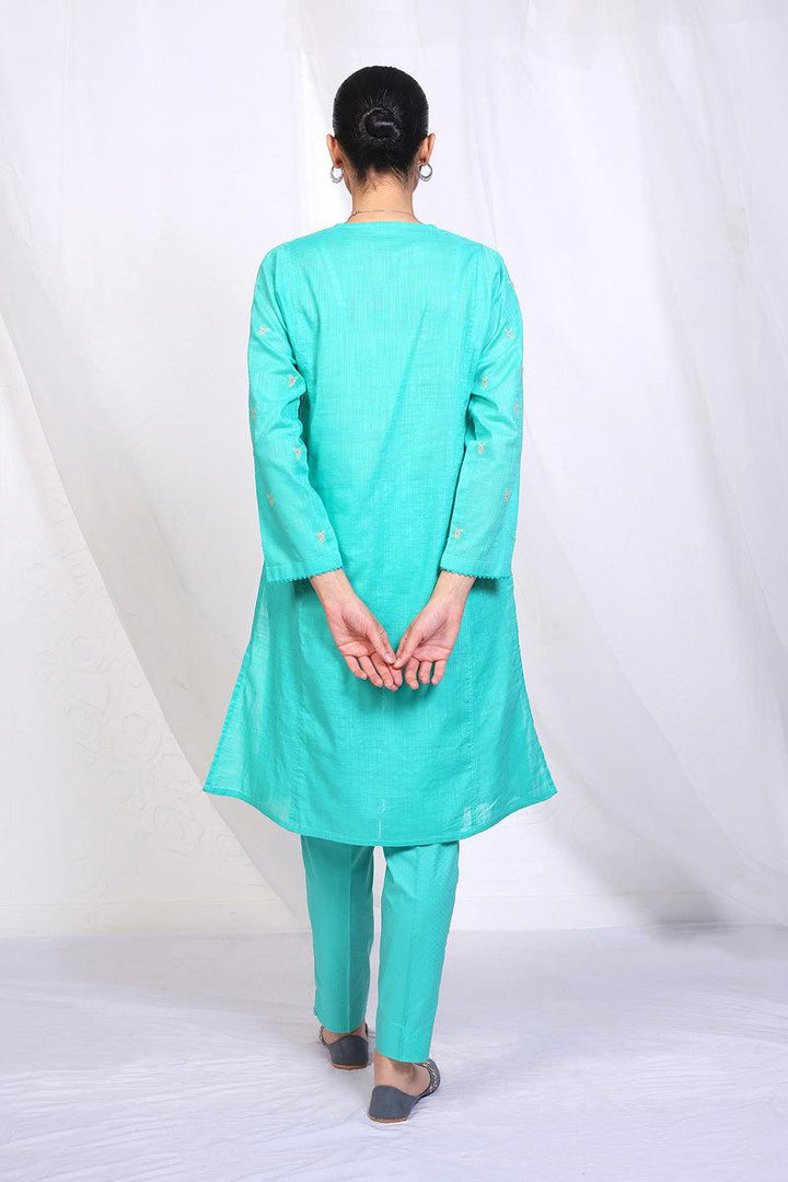 Generation - Sunehri Phool Embroidered 2-Piece - Green - Lawn