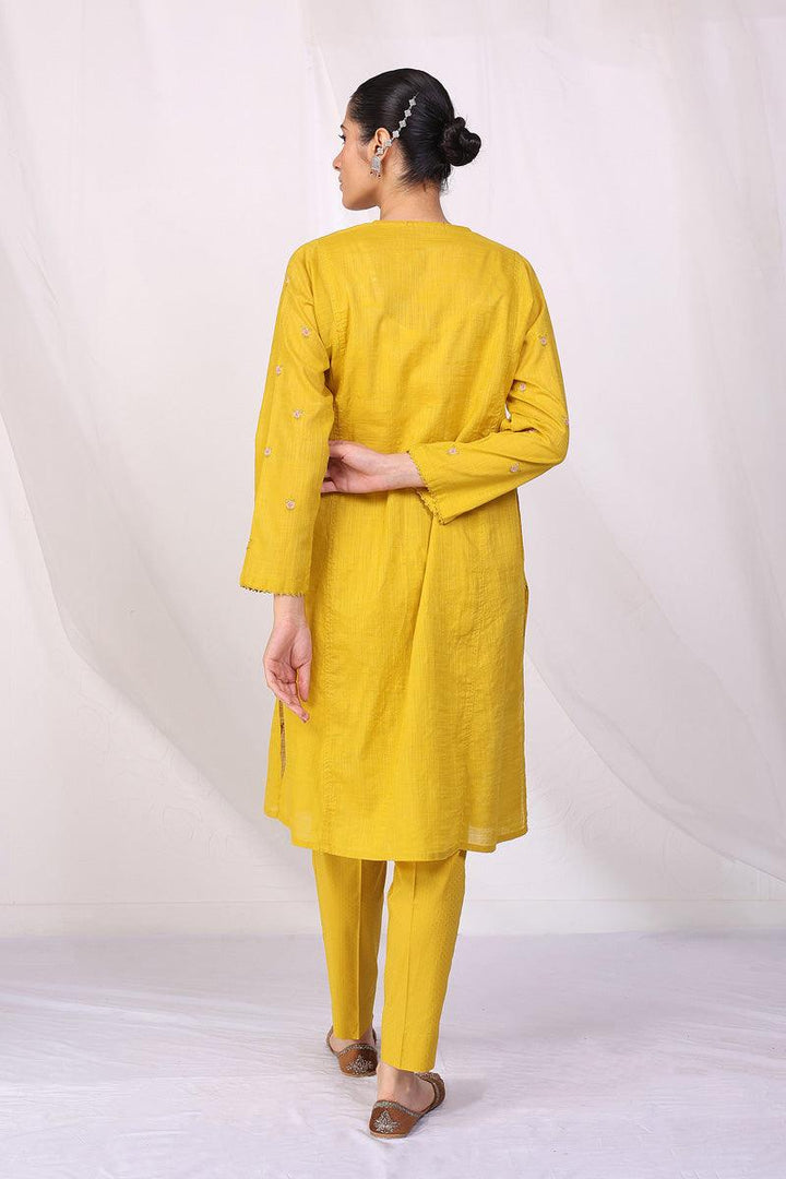 Generation - Sunehri Phool Embroidered 2-Piece - Mustard - Lawn