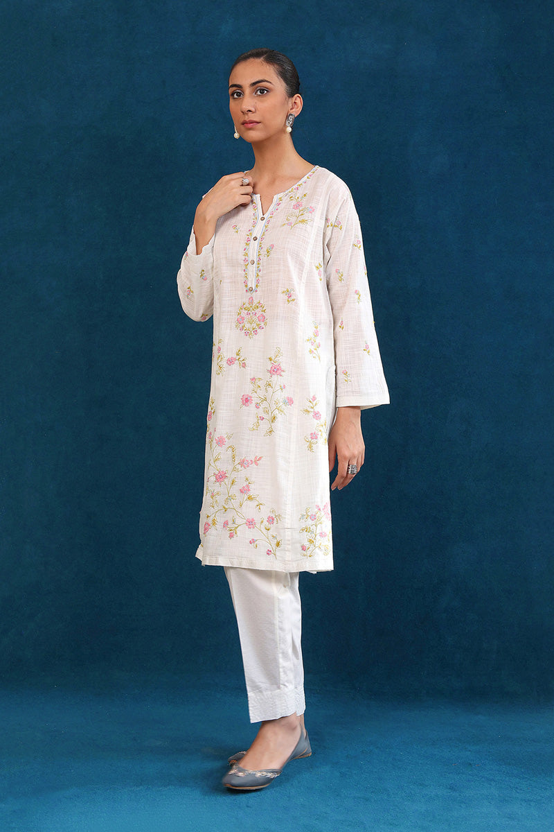 Generation - Sunehri Phool 2- Piece - Off White - Lawn