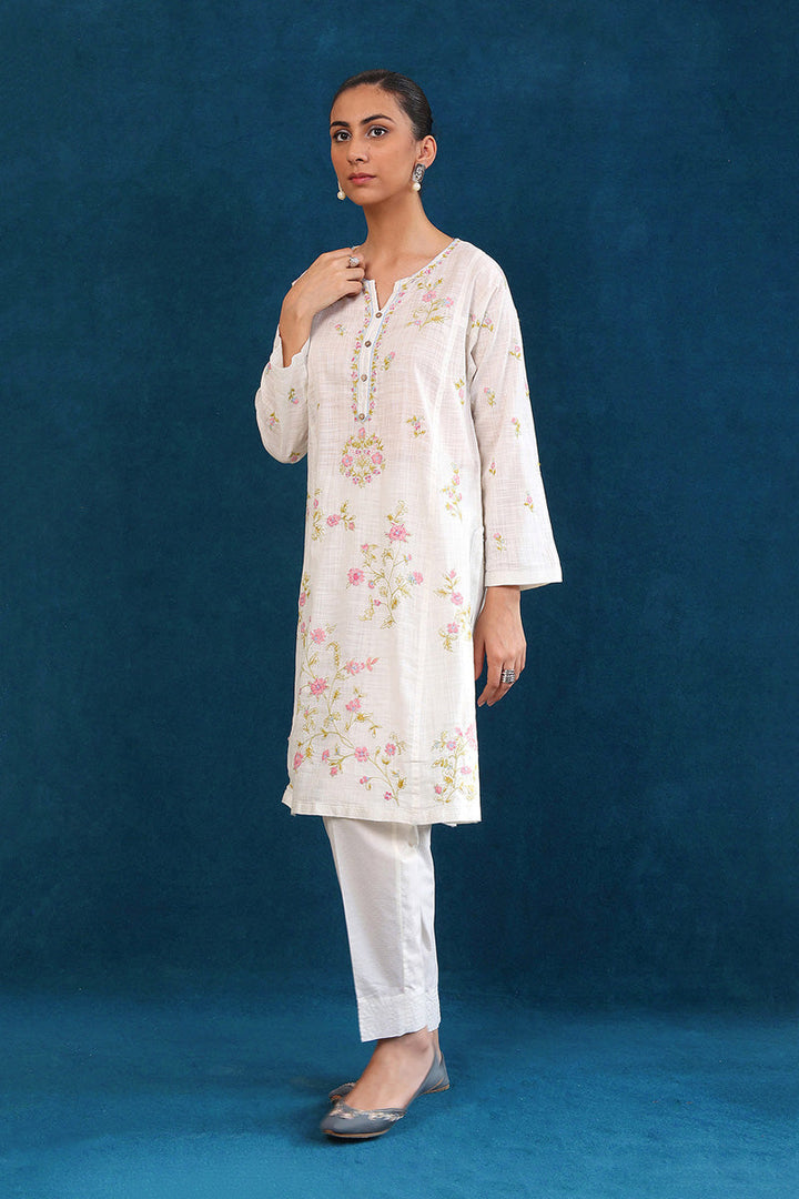 Generation - Sunehri Phool 2- Piece - Off White - Lawn