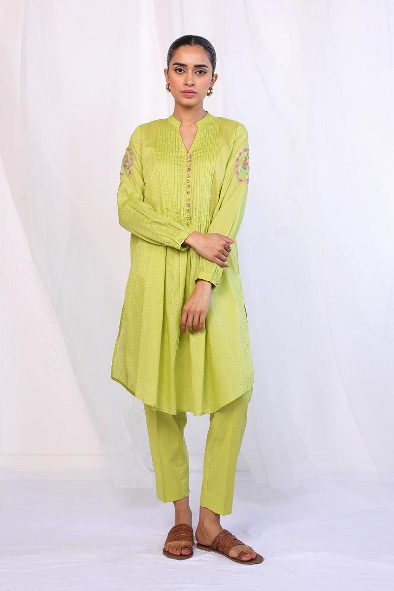Generation - Phoolmati Embroidered 2-Piece Set - Red - Lawn